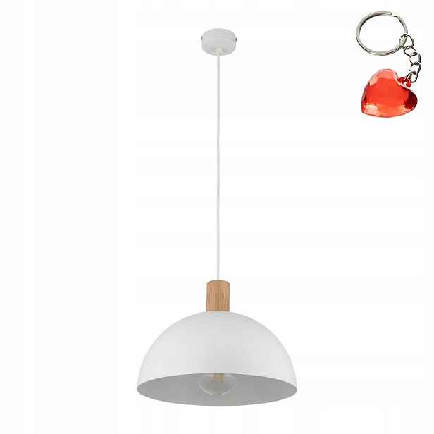 Závěsná lampa Oslo Bílá E27 Kov Minimalistická Tk Lighting