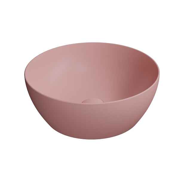 GSI PURA keramické umyvadlo na desku, průměr 42cm, blush mat
