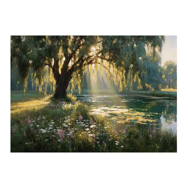 Obraz 113x85 cm Sunlit Willow – Styler