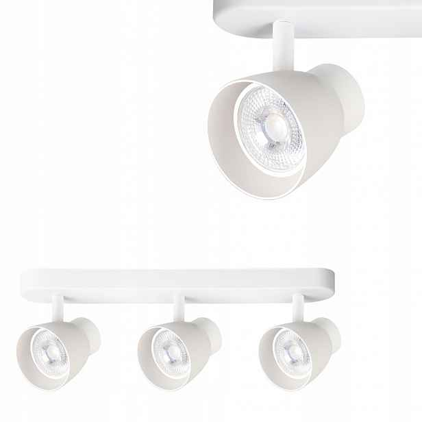 Stropní lišta s reflektory Dravo 3 spot bílá 3xGU10 Light Prestige