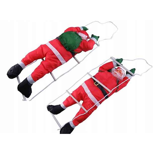 Stylový – Mikuláš na žebříku 90 cm