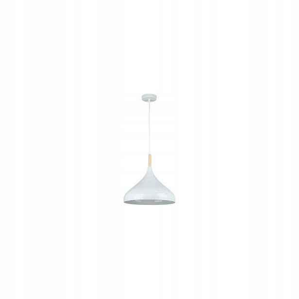 Závěsná Kovová Lampa Bílá 60W E27 230V IP20