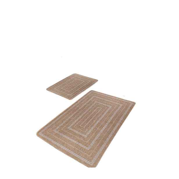 Hnědé koupelnové předložky v sadě 2 ks 60x100 cm – Mila Home