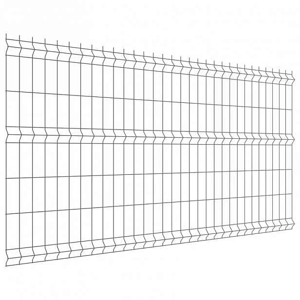 PLOTOVÝ PANEL 3D 1230X2500CM, DRÁT 3,1MM - ANTRACIT, RAL7016