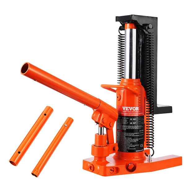TEMU VEVOR Hydraulický Zvedák na Prsty, 2.5 Tónový Zvedák na Prsty, Kapacita Zvedáku na Vrchu 5 Tónů, Výška na Prsty 0.8-5.3 palce, Výška na Vrchu