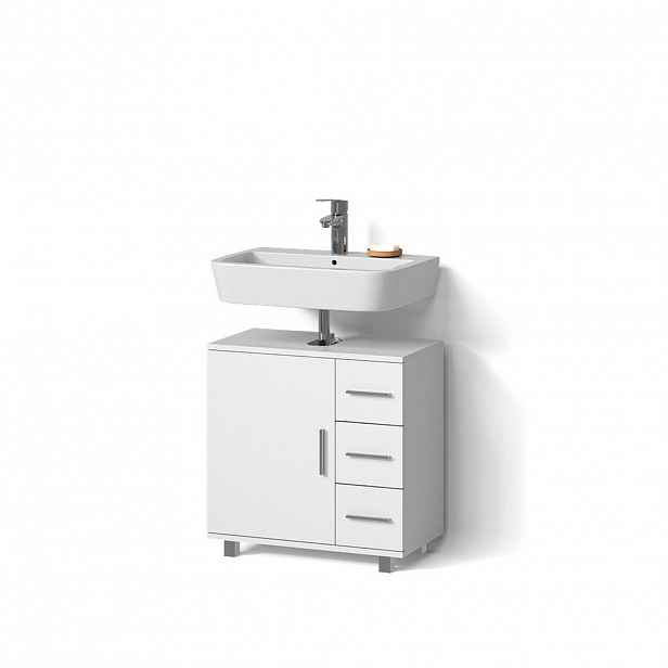 Livinity® DOLNÍ SKŘÍŇKA POD DŘEZ Eisak Bílá 60 x 60 cm