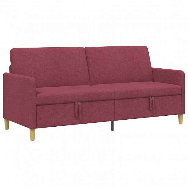 vidaXL Sofa s úložným prostorem Víno Červené 192 x 78 x 87 cm