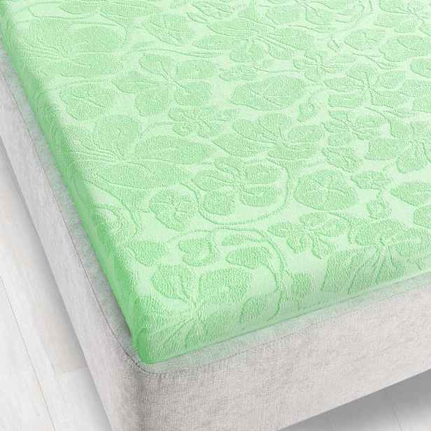 Froté Prostěradlo bez gumičky Tulipán Zwoltex 150x205 seledinové