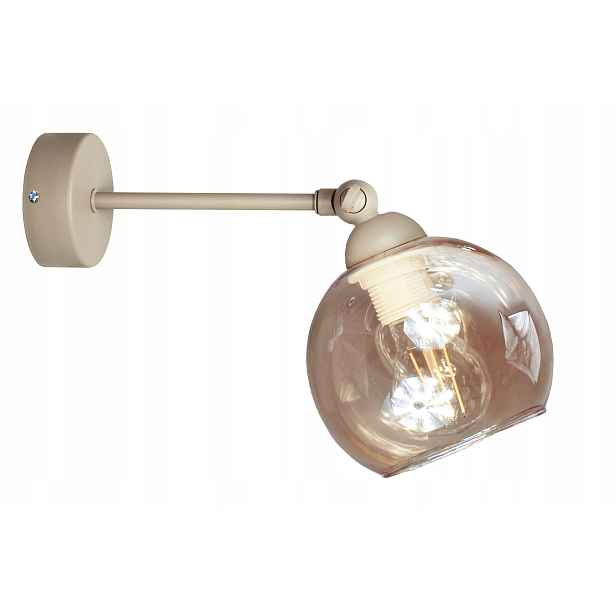 Nástěnná nástěnná lampa Glass béžová nástěnná svítidla stropní lampa loft led
