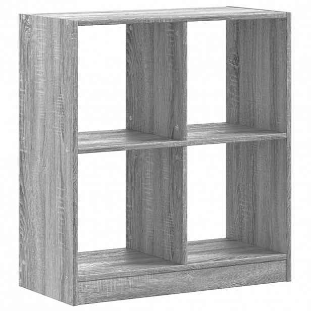 vidaXL Knihovna šedá sonoma 68,5 x 32 x 75 cm kompozitní dřevo