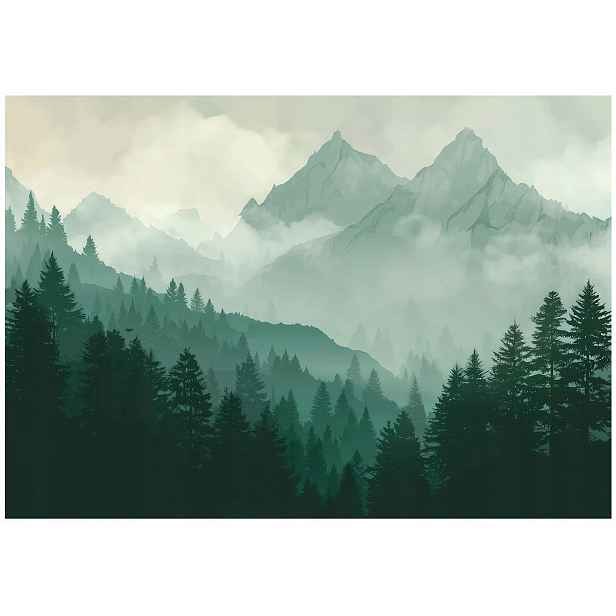 Fototapeta Les Hory Příroda Krajina Ložnice Obývací Pokoj Tapeta Flizelina 150x105