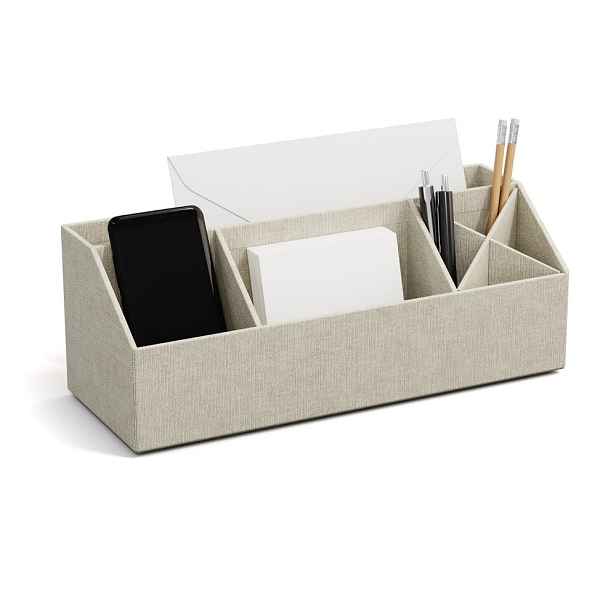 Kartonový organizér na psací potřeby Elisa Canvas Paper Laminate – Bigso