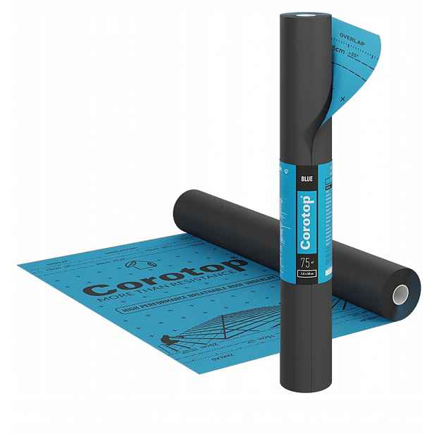 Membrána Fólie Na Střechu Silná Corotop Blue 140 g 1,5 x 20 m 30 m²