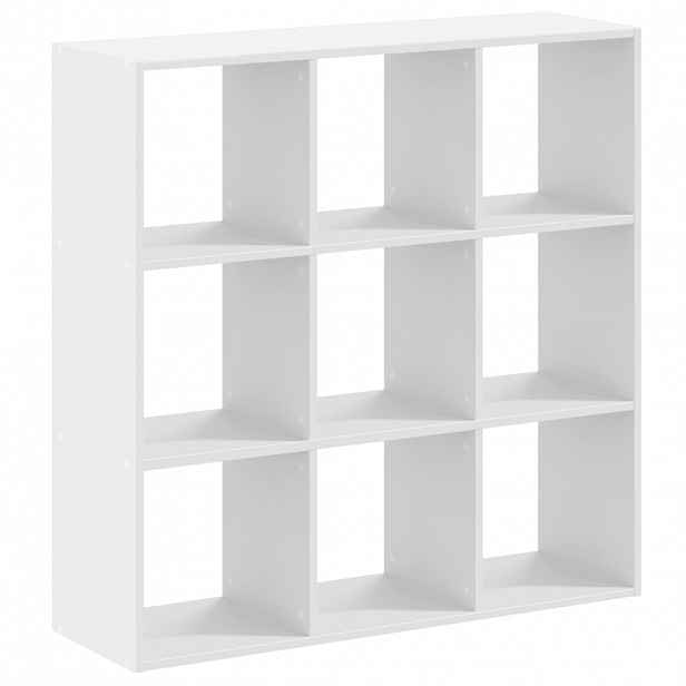vidaXL Knihovna bílá 102 x 32 x 102 cm kompozitní dřevo