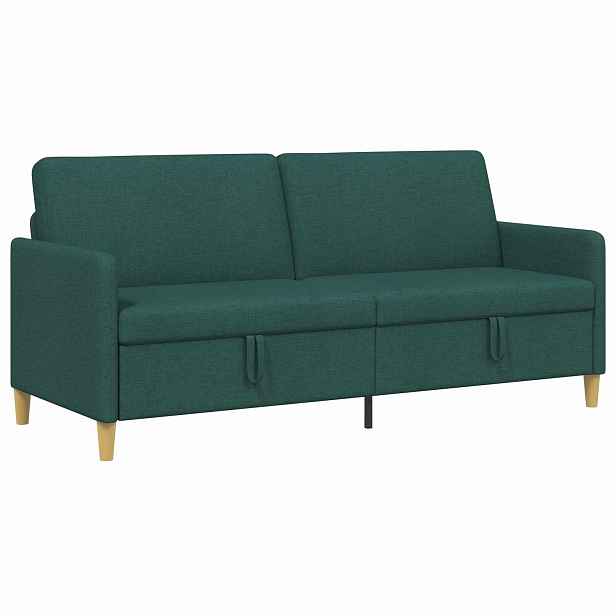 vidaXL Sofa s úložným prostorem Tmavě zelená 192 x 78 x 87 cm