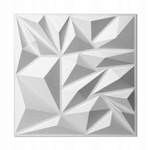 Art3d Nástěnné panely 3D Dekorace na zeď Kazety Pvc bílé 33 ks 30 x 30 cm