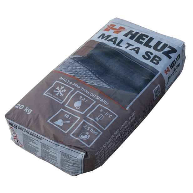 Malta zdicí HELUZ SB na broušené zdivo zimní 20 kg