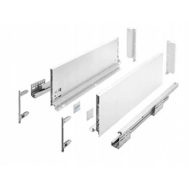 Šuplík Gtv Axis Pro Vysoká L350 H167 Bílá S Tlumením Dovírání Plný Výsuv 40 kg