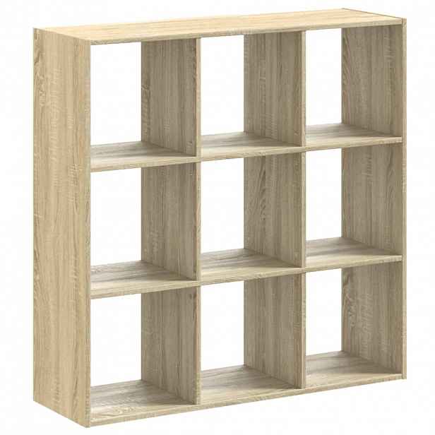 vidaXL Knihovna dub sonoma 102 x 32 x 102 cm kompozitní dřevo