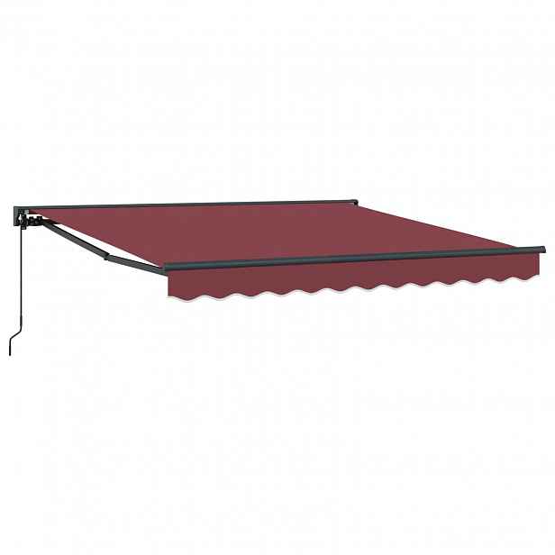 vidaXL Rám markýzy Vínová 300 x 250 cm