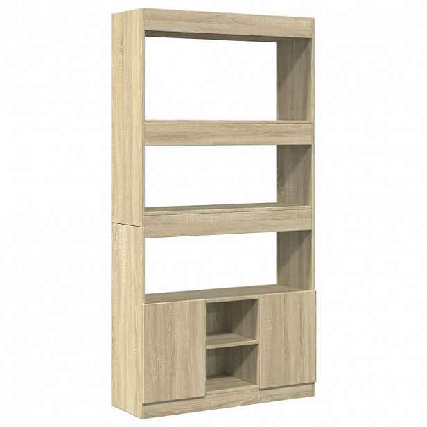 vidaXL Skříň highboard dub sonoma 92 x 33 x 180 cm kompozitní dřevo