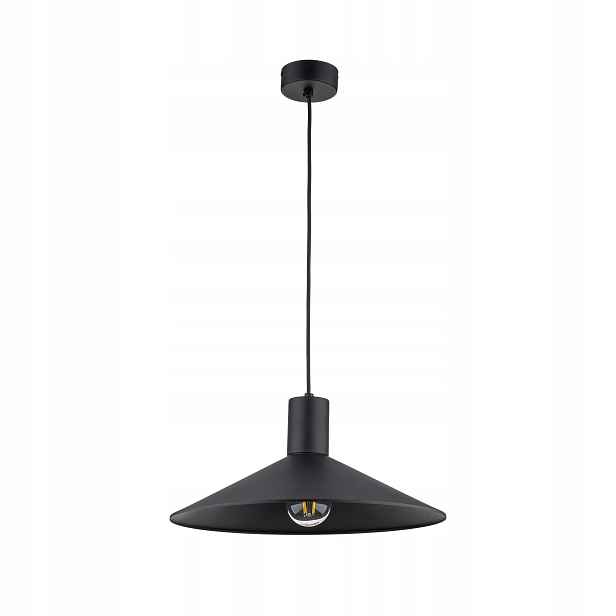 Závěsná lampa Jump Černá Kovová Stínidlo 1xE27 Stropní Do Domu Moderní