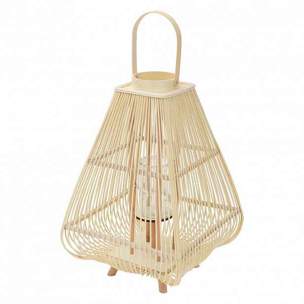 BAMBUSOVÁ LAMPION H: 73,5 cm barva dřeva styl Boho