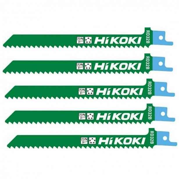 HiKOKI - Sada pilových plátků na dřevo 6 TPI, délka 150 mm, 5 ks 752026
