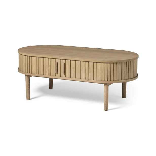 Konferenční stolek v dekoru dubu v přírodní barvě 60x120 cm Meta – Unique Furniture