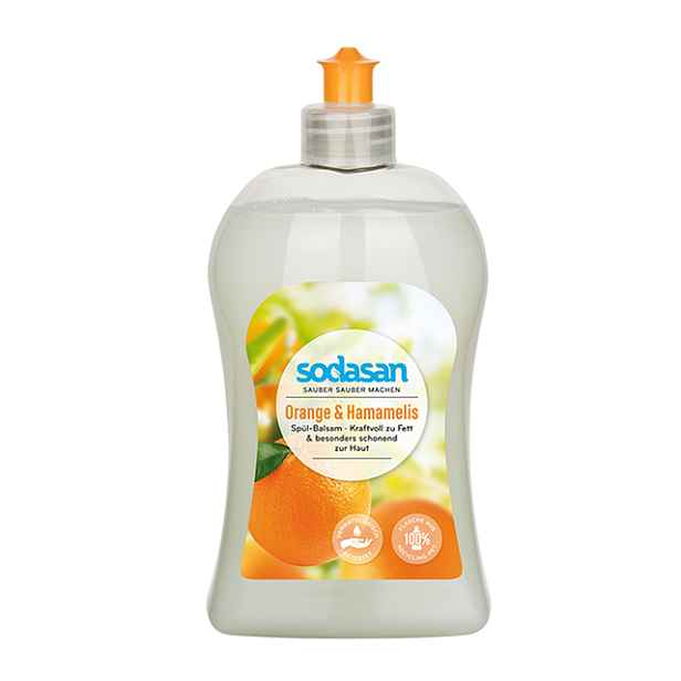 Prostředek na nádobí pomeranč a Vilín Hamamelis 1000 ml SODASAN