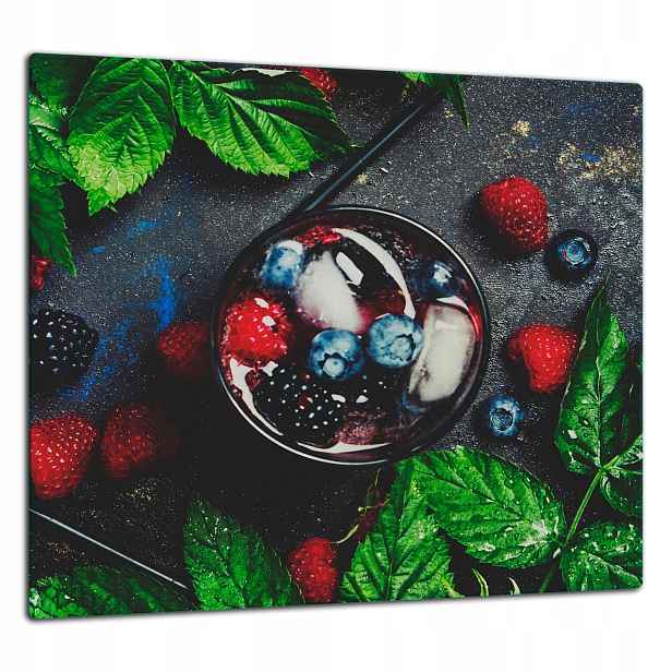 Skleněná Ochranná Deska Panel Lepidlo 65x60 Ovoce