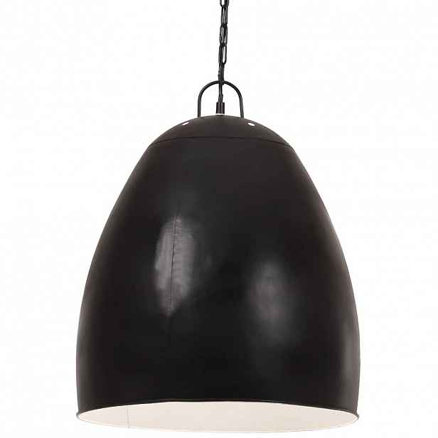 vidaXL Industriální závěsné svítidlo 25 W černé kulaté 42 cm E27