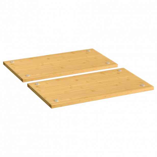 vidaXL Krycí desky na sporák 2 ks 50 x 28 x 1,5 cm bambus