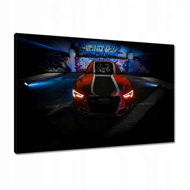 Obrazy 90x60 Červená Audica Audi