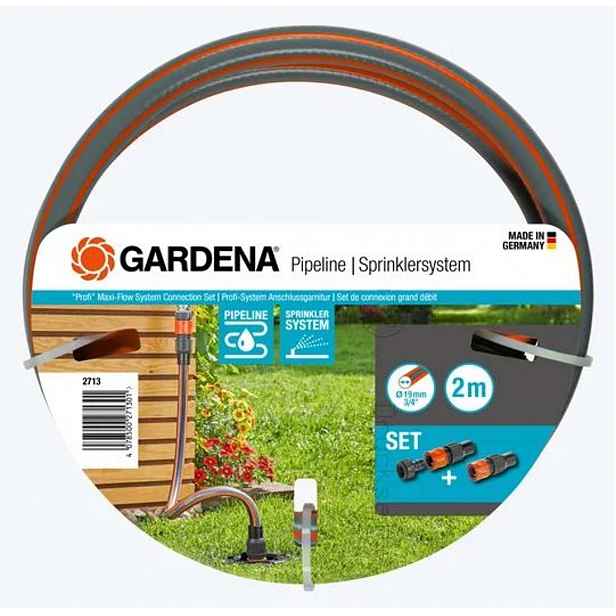 Gardena Pipeline - Připojovací sada Profi Maxi-Flow System pro zavlažování, 2 m 2713-20