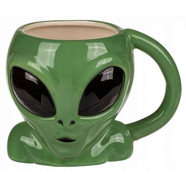 Hrnek Mimozemšťan Cizí Ufo Alien Hlava Mimozemšťana