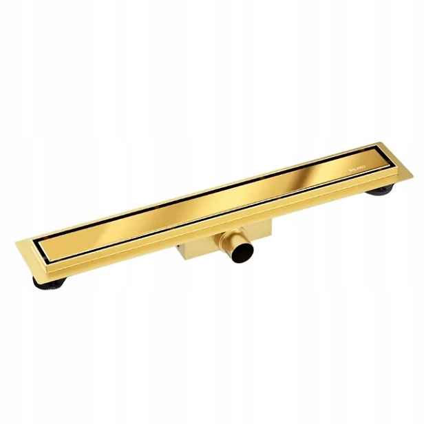 Odtok Balneo Duplex Next Mirror Gold 70 cm, zlatá nerezová ocel