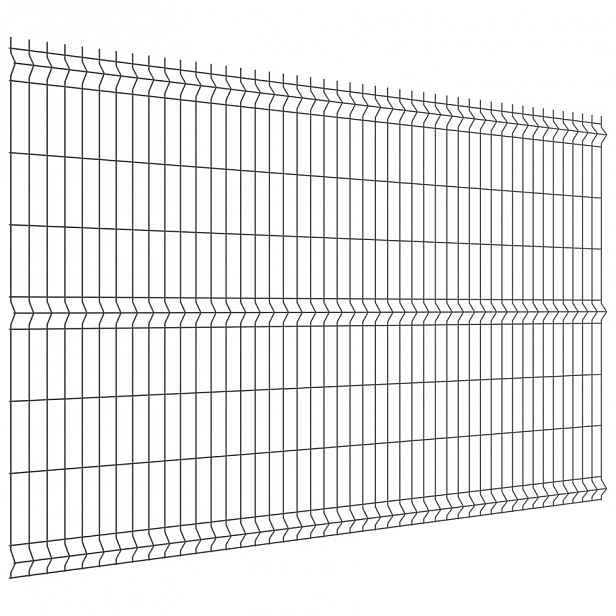 PLOTOVÝ PANEL 3D 1530X2500CM, DRÁT 3,1MM - ANTRACIT, RAL7016