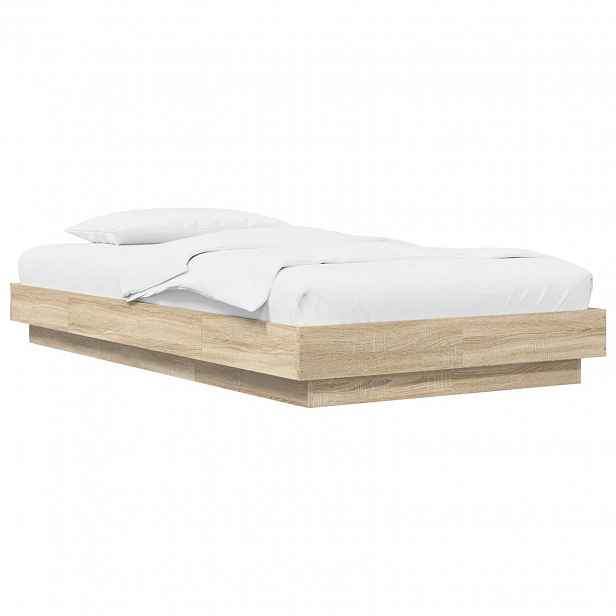 vidaXL Postel na podlaze Dub sonoma 80 x 210 cm Kompozitní dřevo