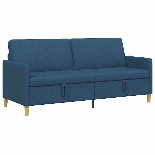 vidaXL Sofa s úložným prostorem Modrá 192 x 78 x 87 cm Polyester