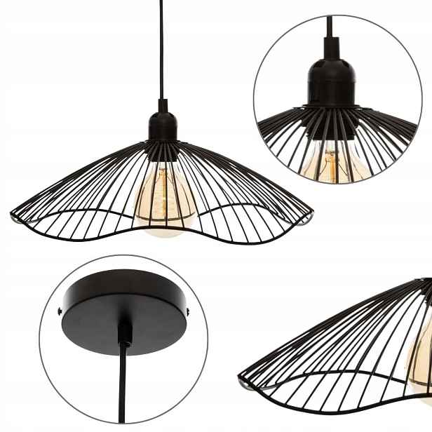 Moderní závěsná lampa do kanceláře obývacího pokoje kuchyně, kovová, styl Loft, ozdobná