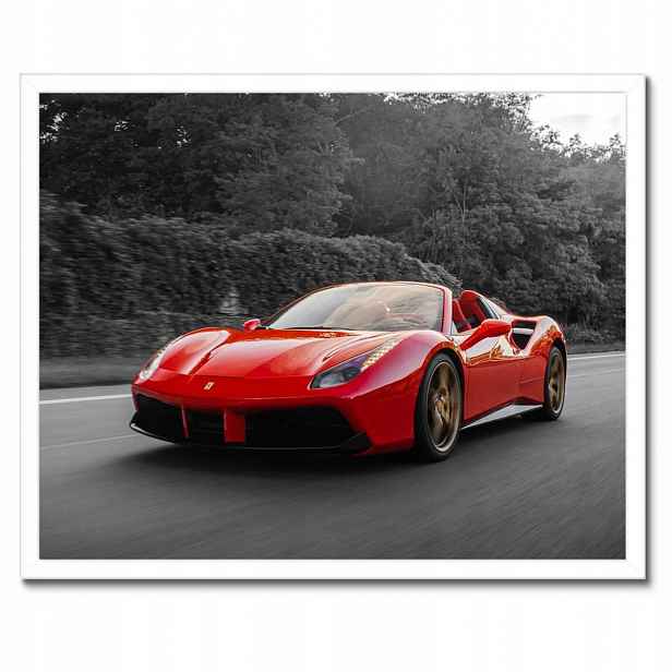 Plakáty v rámu 50x40 Červené Ferrari Fura