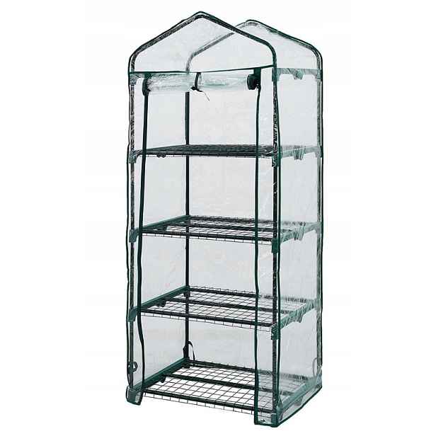 Skleník 69*49*160 CM, Fólie Pvc, Kovová Konstrukce 15-901 Neo