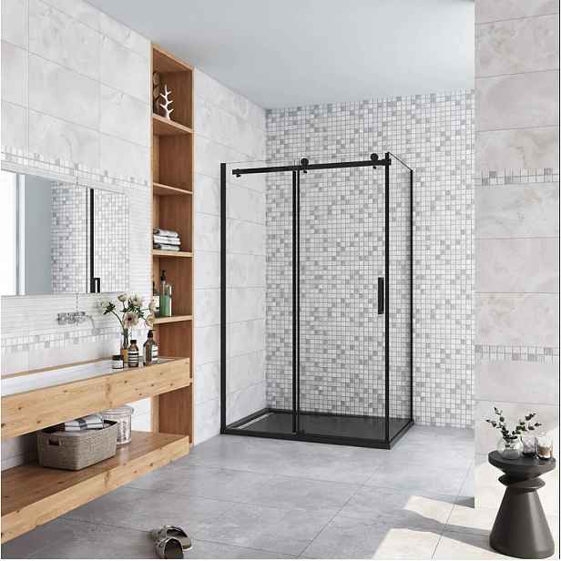 Sprchový kout DIAMOND BLACK 140x90 L/P varianta