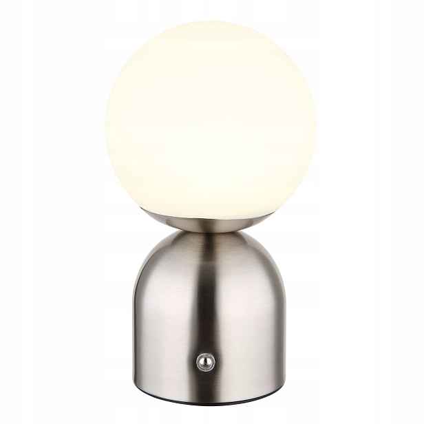 Stolní Led lampa stříbrná 2,5 W s dotykovým ovládáním a variabilním osvětlením Globo