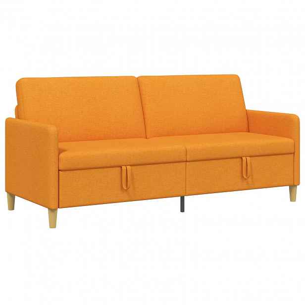vidaXL Sofa s úložným prostorem Tmavě žlutá 192 x 78 x 87 cm Polyester
