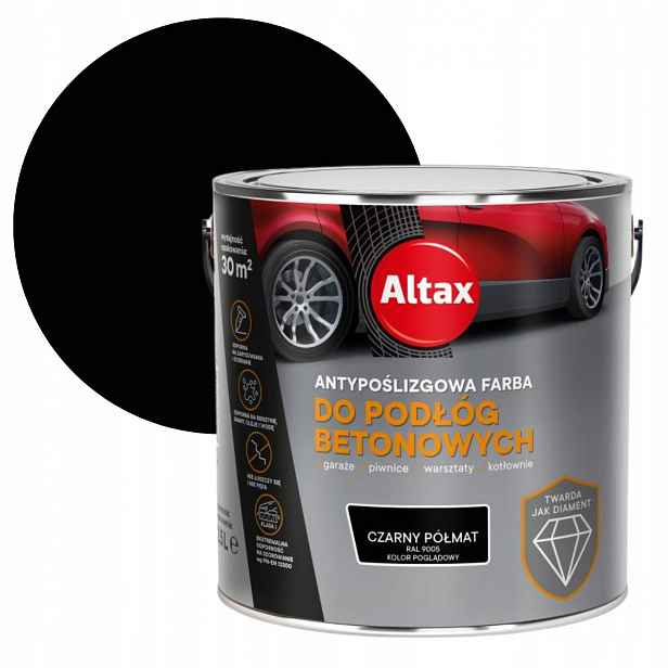 Altax Barva Na Betonové Podlahy 2,5L Černá Polomatná Ral 9005