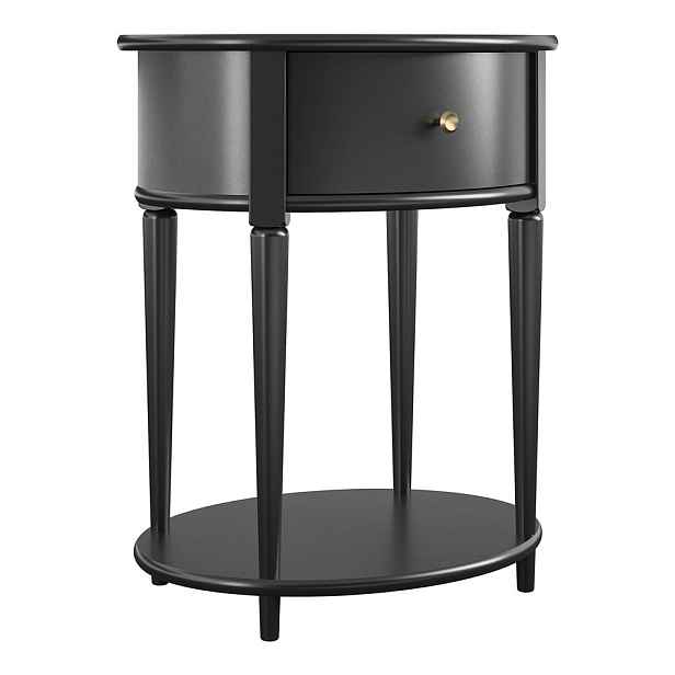 Černý noční stolek Aurora – Støraa