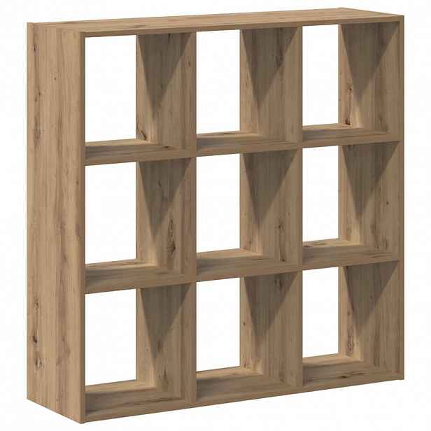 vidaXL Knihovna dub artisan 102 x 32 x 102 cm kompozitní dřevo