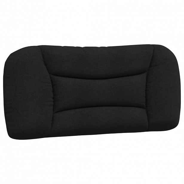 vidaXL Polštář na čelo postele Hvar černý 90 cm textil
